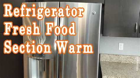 Ge French Door Refrigerator Not Cooling Youtube