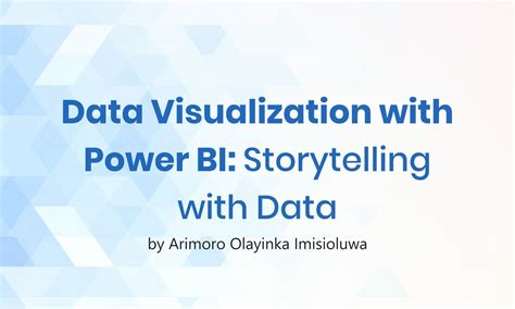 Online Course Data Visualization With Power BI Storytelling With Data