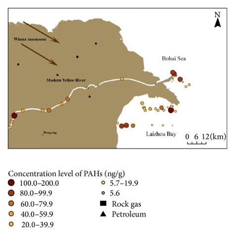 Spatial Distributions Of Pahs In Surface Sediments Along The Transect