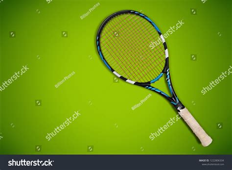 Tennis Racket Isolated On White Background Stock Photo 1222806334