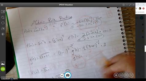 Calculus Chain Rule Review Youtube