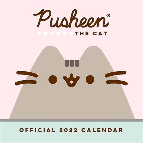 Buy Official Pusheen 2022 Month To View Square Wall The Official