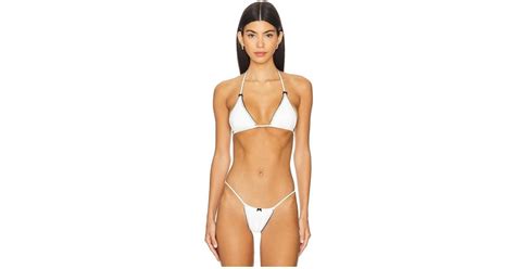 Indah Alexa Bikini Top In White Lyst