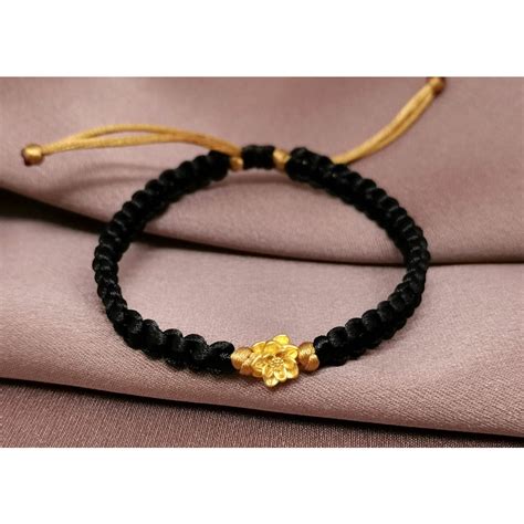 Jual Gelang Charm Teratai Lotus Emas Kadar K Hk Hongkong