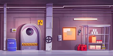 Underground bunker interior design 21494044 Vector Art at Vecteezy