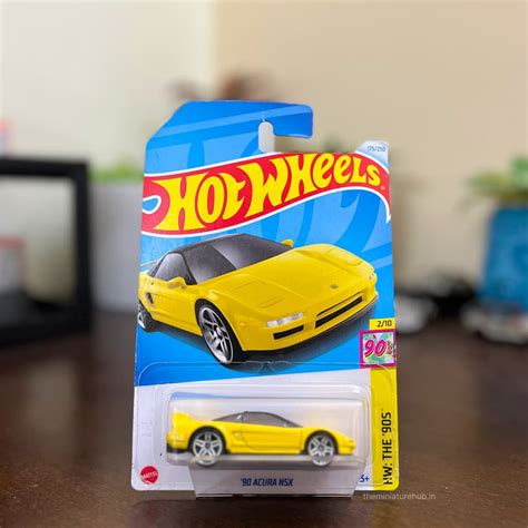 Hot Wheels 90 Acura NSX Yellow The Miniature Hub