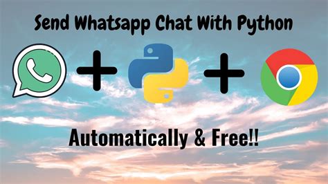 Send Whatsapp Message Using Python For Free Youtube