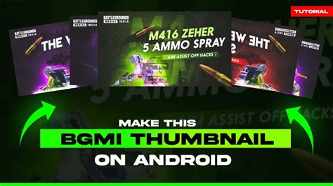 How To Make Bgmi Montage Thumbnail On Android Bgmi Thumbnail Tutorial