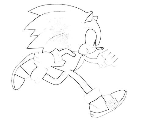 Sonic Running Coloring Pages