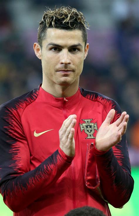 GENEVA, SWITZERLAND - MARCH 26: Cristiano Ronaldo of Portugal poses ...