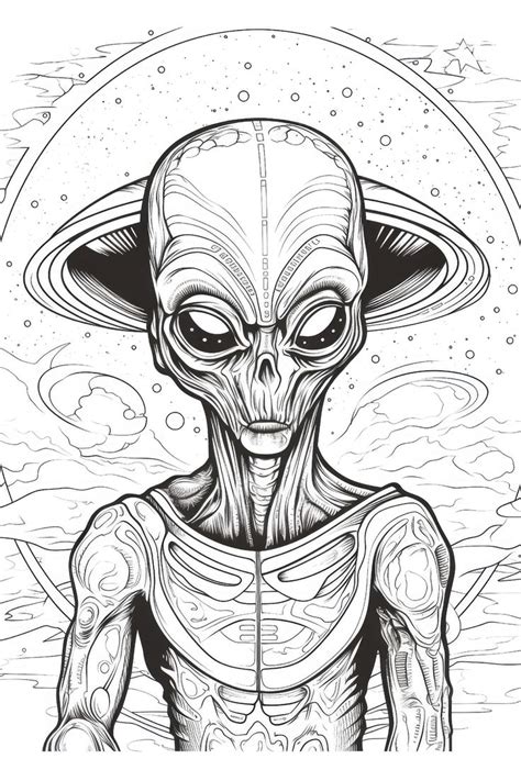 Alien Coloring Book For Adults 50 Awesome Designs Of Aliens Adult