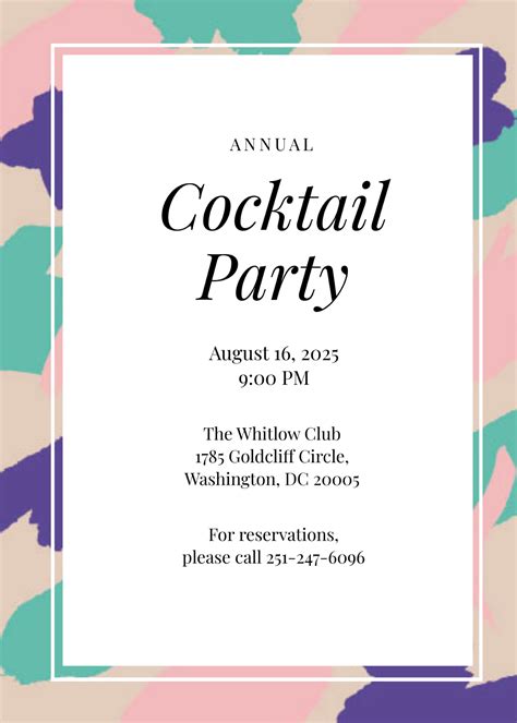 FREE Cocktail Party Invitation Templates & Examples - Edit Online ...