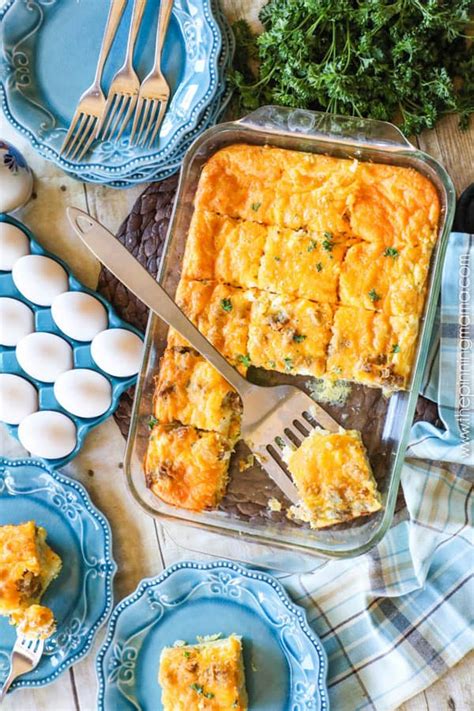 Sausage Egg And Cream Cheese Breakfast Casserole Recipe • The Pinning Mama