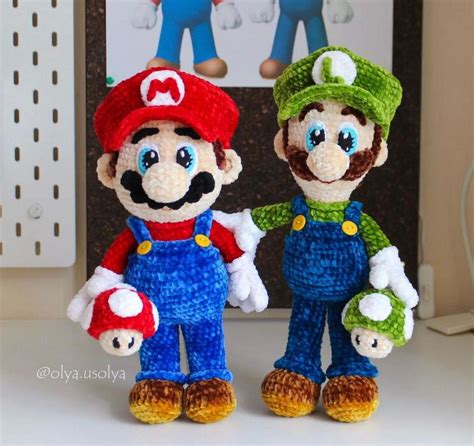 Receita Mário E Luigi Amigurumi Pdf Elo7 Produtos Especiais