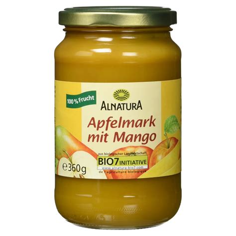 Alnatura Bio Apfelmark Mit Mango Vegan G Amazon De Lebensmittel