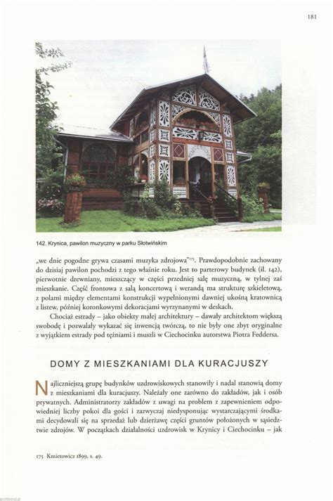 Drewniana Architektura Polskich Uzdrowisk W Xix I Na Pocz Tku Xx Wieku