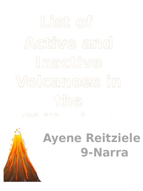 Active and Inactive List of Volcanoes | PDF | Volcano | Luzon