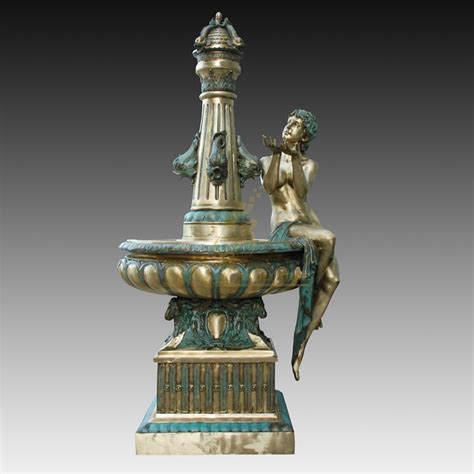 Bronze Naked Lady Water Fountain