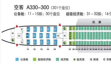 国航ca座位分布图 千图网