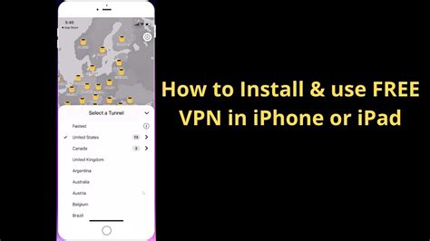 How To Install Use FREE VPN In IPhone Or IPad YouTube