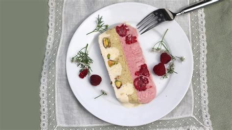 Raspberry Pistachio And Vanilla Semifreddo Weta