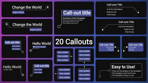 Call Outs Mogrt Premiere Pro Templates Videohive