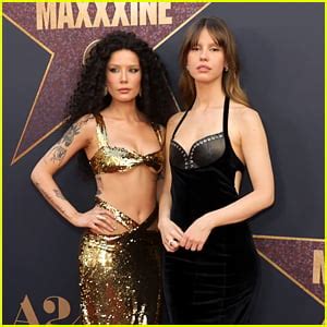 Halsey Wows In Revealing Gold Dress At Maxxxine L A Premiere With