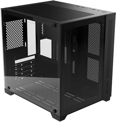 Gabinete Gamer Forcefield Black Vulcan Frontal E Lateral Em Vidro