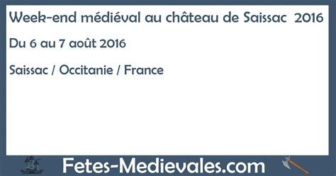 Week end médiéval au château de Saissac 2016 sur le portail médiéval