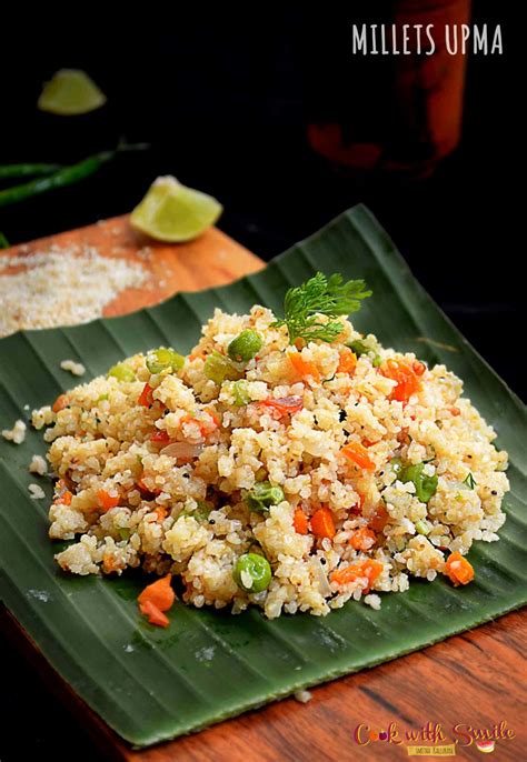 MILLET UPMA RECIPE / KODO MILLET UPMA / VARAGU UPMA RECIPE - Cook with ...