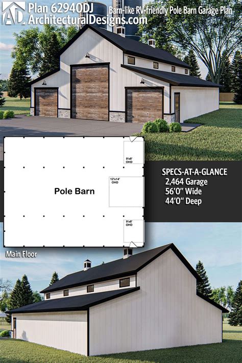 Plan Dj Barn Like Rv Friendly Pole Barn Garage Plan Artofit