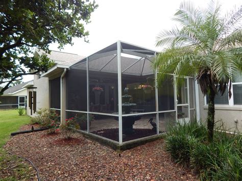 Screened Porch Palm Coast Florida Fenced In Yard West Home