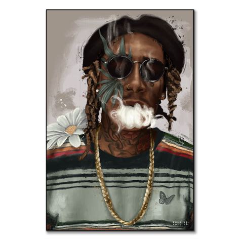 Wiz Khalifa Smoking Drawing