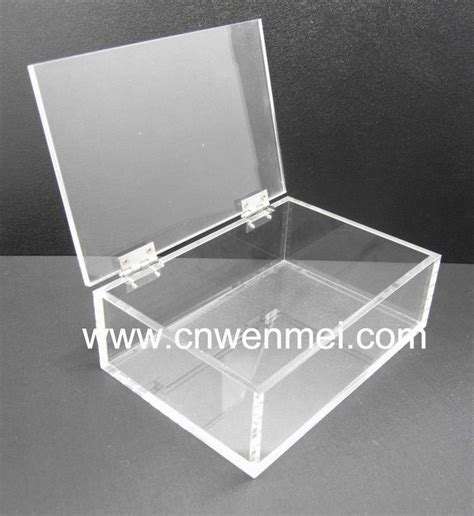 Clear Acrylic Display Box With Lid And Hinge Clear Acrylic Display