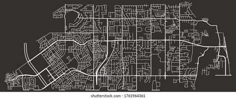 Urban Vector City Map South Jordan Stock Vector Royalty Free