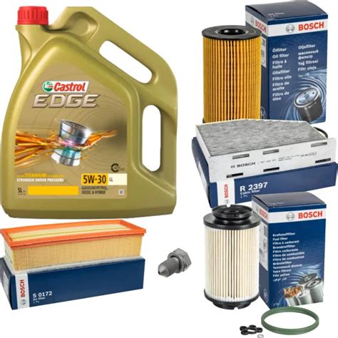 BOSCH INSPECTION SET 5 L Original Castrol Edge FST 5W 30 Ll Pour Skoda