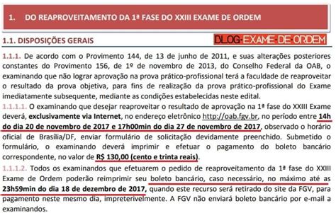 Publicado O Edital Da Repescagem Do Xxiv Exame De Ordem Blog Exame De