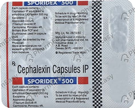 Sporidex Mg Capsule Uses Side Effects Price Dosage