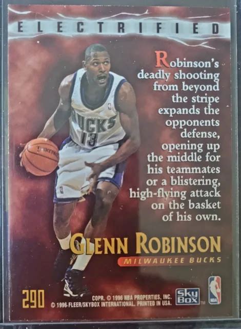 Glenn Robinson Milwaukee Bucks Electrified Skybox Basketball