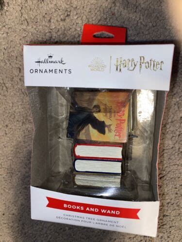 2022 Hallmark Harry Potter Stacked Books And Wand Christmas Ornament New In Box 4619837371