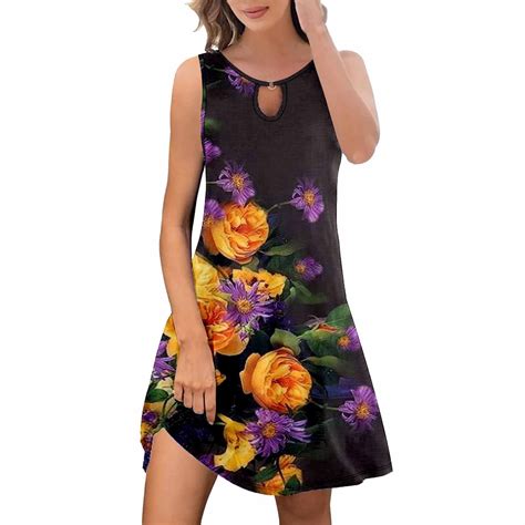 Dresses For Women Plus Size Dresses Summer Dresses For Women Trendy Boho Floral Print Cover Up