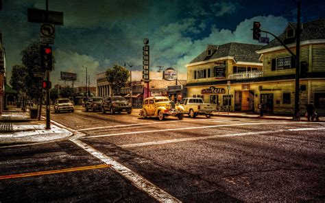 Fondos De Pantalla Ciudad Calle Paisaje Urbano Noche Coche