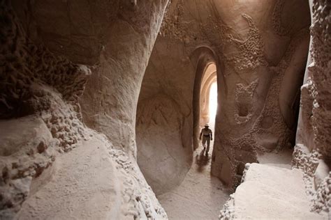 a look inside ra paulette's hand dug luminous caves in new mexico