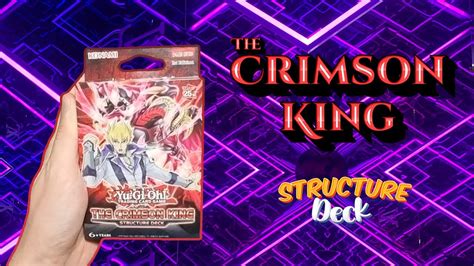 YuGiOh Crimson King Structure Deck Opening The Best Intro Deck There