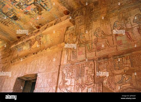 Ruins Of Ancient Deir El Medina One Of The Group Of Theban