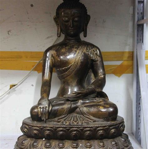 Tibet Buddhism Temple Copper Bronze Shakyamuni Amitabha RuLai Buddha