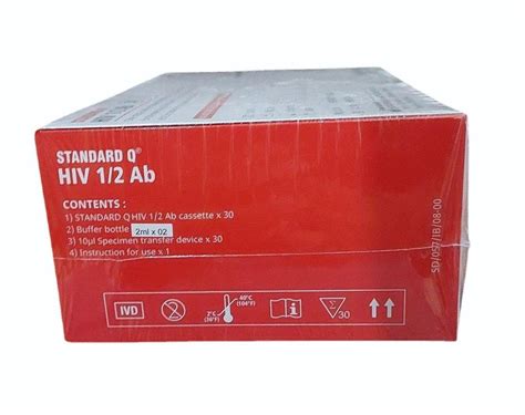 Standard Q Hiv Ab Rapid Test Kit Number Of Reactions Preps Kit