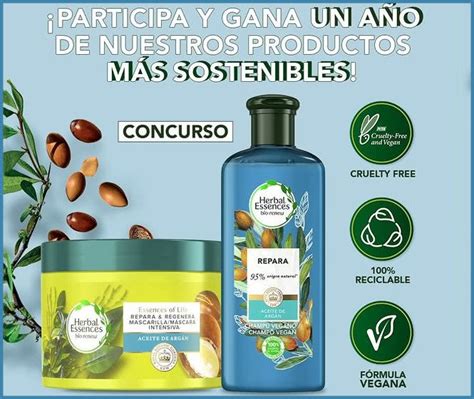 Sorteo de 1 año de productos Herbal Essences Regalos y Muestras