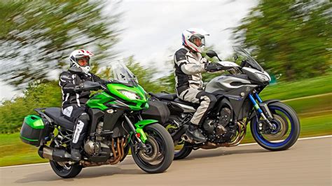 Kawasaki Versys Tourer Und Yamaha Mt Tracer Im Vergleichstest