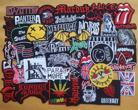 Lot Of 40 Iron On Patch Sew Wholesale Music Band Metal Punk Rock N Roll